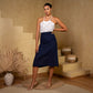 Hand-Embroidered White Linen Top
