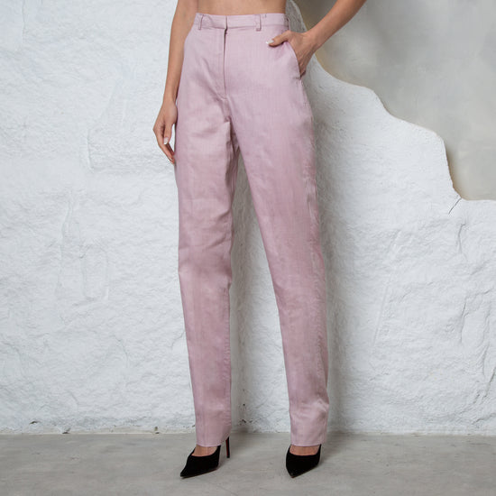 Blush Hour Narrow-Leg Trousers – Dusty Rose