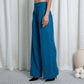 Cerulean Blue Wide-Leg Pants