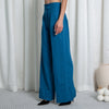 Cerulean Blue Wide-Leg Trousers