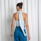 Pastel Blue Halter Crop Top